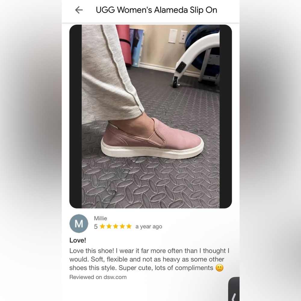 UGG Cream Slip-On Shoes ALAMEDA SAMMY - Picture 8 of 8